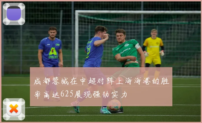 成都蓉城在中超对阵上海海港的胜率高达625展现强劲实力